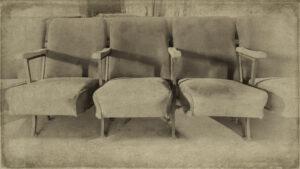 Photo of the seats in the Columbia Theatre in Paducah Kentucky with a texture Phyllis Russell Photography 2026